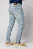 angle: Martin Lookout Man wearing light blue denim jean in Martin Lookout