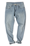 angle: Lookout Man wearing light blue denim jean in Martin Lookout